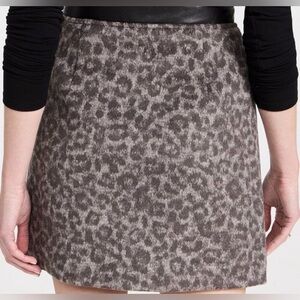 Club Monaco Leopard-Print Skirt